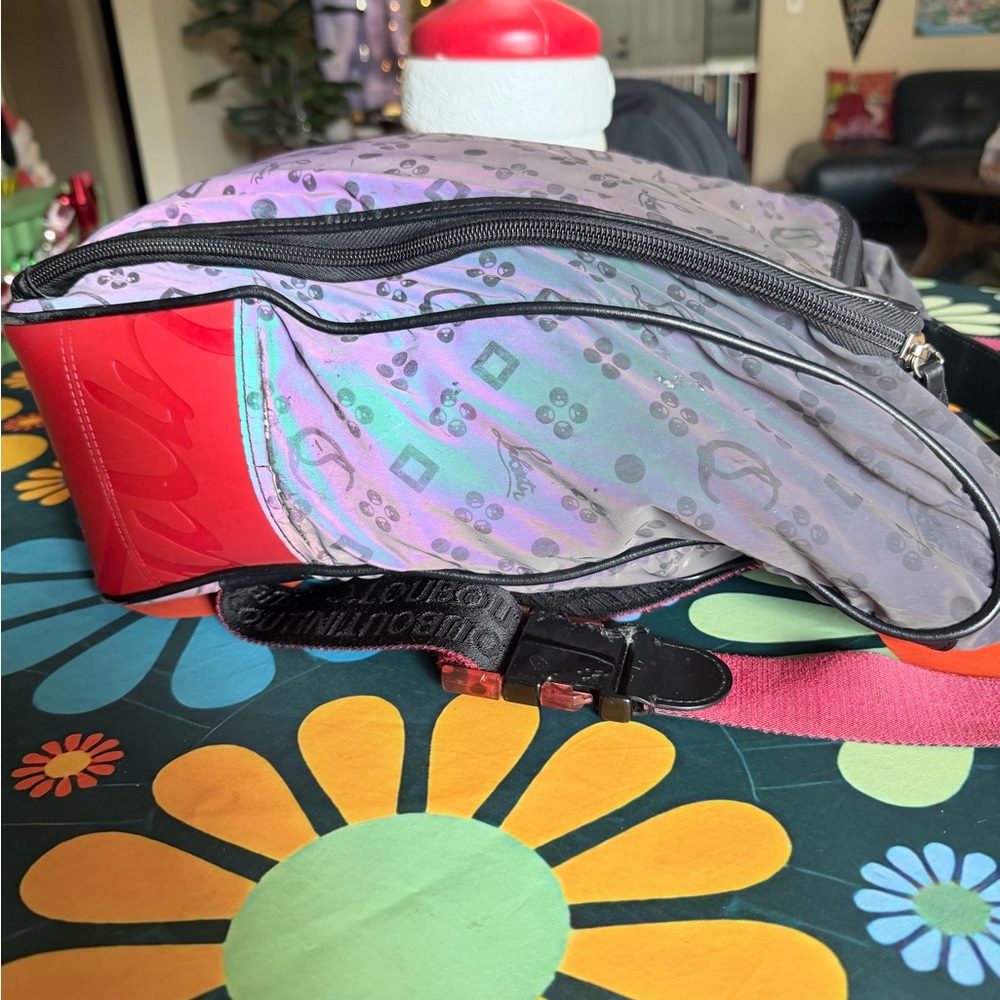 Christian Louboutin backpack Iridescent Monogram Purple Logo Travel bag - Picture 11 of 14